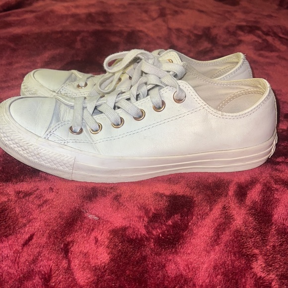 Nude Leather Converse - Picture 4 of 4